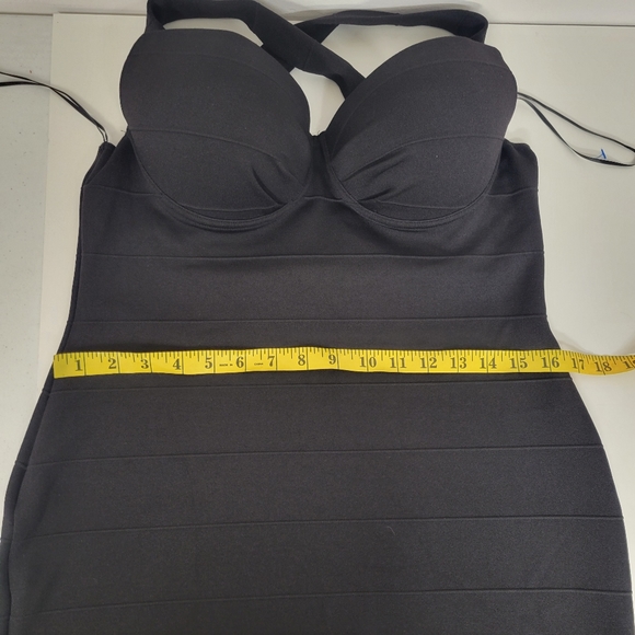 River Island Black Bodycon build in bra MiniDress - Picture 12 of 12